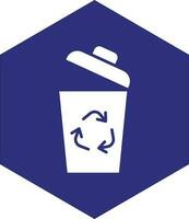 Recycle Bin Vector Icon design