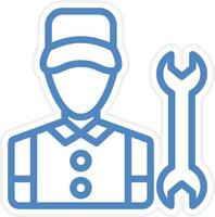 Mechanic Vector Icon Style