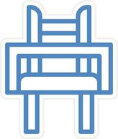 Baby Chair Vector Icon Style