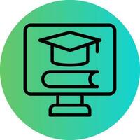 E-learning Vector Icon Design