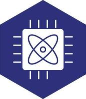 Quantum Computing Vector Icon design
