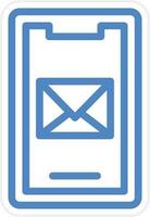 Mobile Mail Vector Icon Style