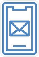 Mobile Mail Vector Icon Style