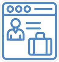 Web Portfolio Vector Icon Style