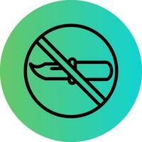 No Weapons Vector Icon Design