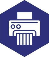 Paper Shredder Vector Icon design