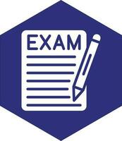 diseño de icono de vector de examen