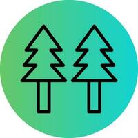 Pine Tree Vector Icon Design