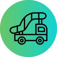 Aircraft Stairs Vector Icon Design