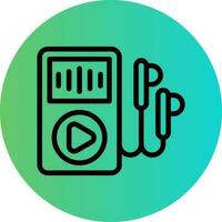 Audio Player Vector Icon Design