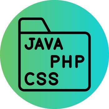 codificación carpeta vector icono diseño