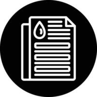 Oil Document Vector Icon Design