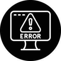 diseño de icono de vector de error