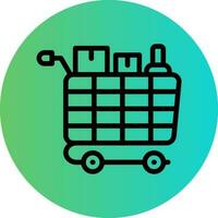 Food Cart Vector Icon Design