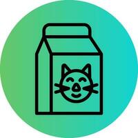 gato comida vector icono diseño