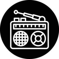 diseño de icono de vector de radio