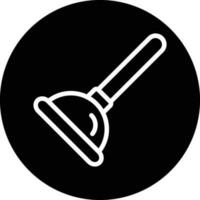 Plunger Vector Icon Design