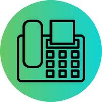 Fax Machine Vector Icon Design