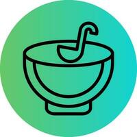 Punch Bowl Vector Icon Design