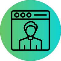 Web User Vector Icon Design