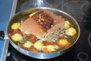Pork Road in Sauce with Potatoes photo