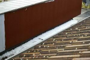 Ice Piling up After a Thunderstorm photo