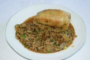 Cabbage Roll with Risotto photo