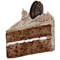 oreo torta acquerello png