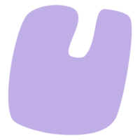 hand- getrokken biologisch vorm png