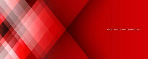 3D red geometric abstract background overlap layer on dark space with polygonal shapes decoration. Graphic design element cutout effect style concept for banner, flyer, card, or brochure cover vector