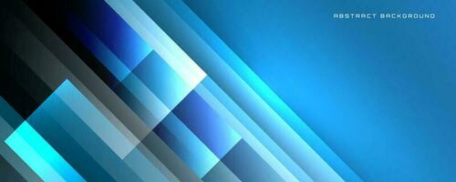 3D blue geometric abstract background overlap layer on bright space with polygonal shapes decoration. Graphic design element cutout effect style concept for banner, flyer, card, or brochure cover vector