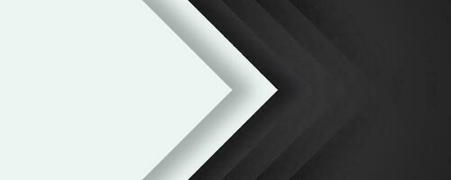 3D black white geometric abstract background overlap layer on bright space with slash effects decoration. Graphic design element cutout style concept for banner, flyer, card, or brochure cover vector