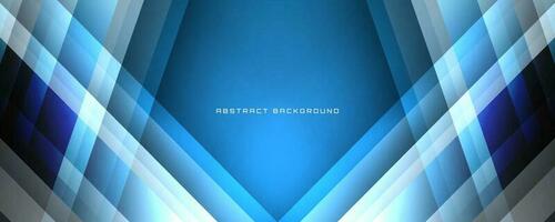 3D blue geometric abstract background overlap layer on bright space with polygonal shapes decoration. Graphic design element cutout effect style concept for banner, flyer, card, or brochure cover vector