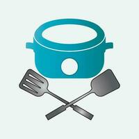 Cocinando icono logo creativo vector