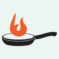 Cocinando logo. icono o símbolo para diseño menú restaurante. vector