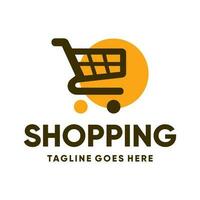 Shop logo template icon vector image