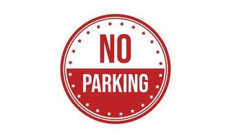 No Parking Rubber Stamp Seal Vector