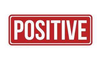 Positive Rubber Stamp Seal Vector