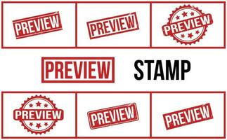 Preview Rubber Stamp Set Vector