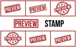 Preview Rubber Stamp Set Vector