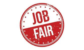 Job Fair Rubber Stamp Seal Vector