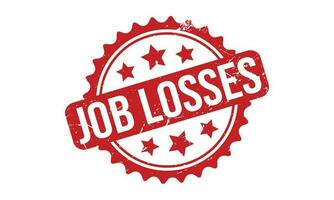 Job Losses Rubber Stamp Seal Vector