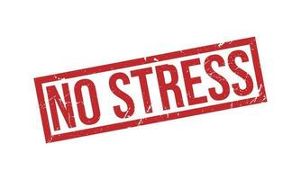 No Stress Rubber Stamp Seal Vector