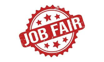 Job Fair Rubber Stamp Seal Vector