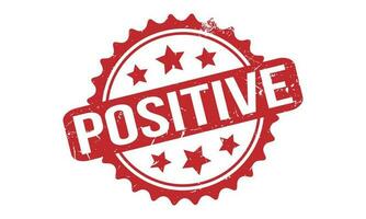 Positive Rubber Stamp Seal Vector