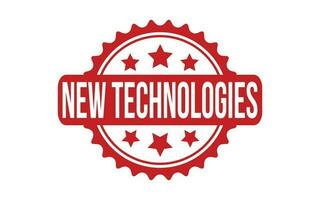 New Technologies rubber grunge stamp seal vector