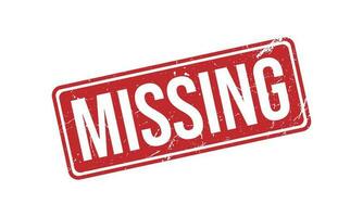 Missing Rubber Stamp Seal Vector
