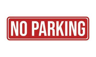 No Parking Rubber Stamp Seal Vector