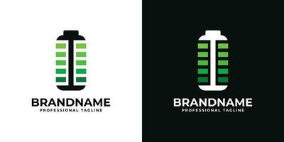 Letter I Battery Logo. Suitable for any business related to Battery with I initial. vector