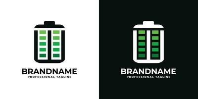 Letter W Battery Logo. Suitable for any business related to Battery with W initial. vector